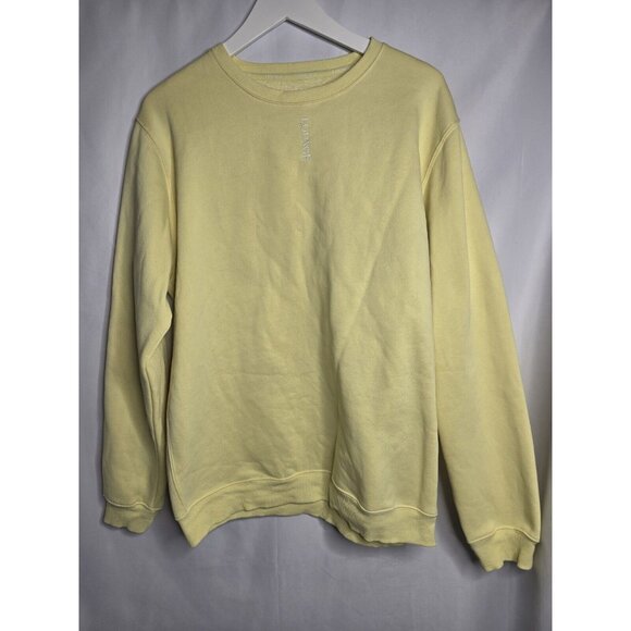 Lounge Apparel Yellow Pullover Sweatshirt Lounge Print Athlesiure Size XL - Picture 6 of 7